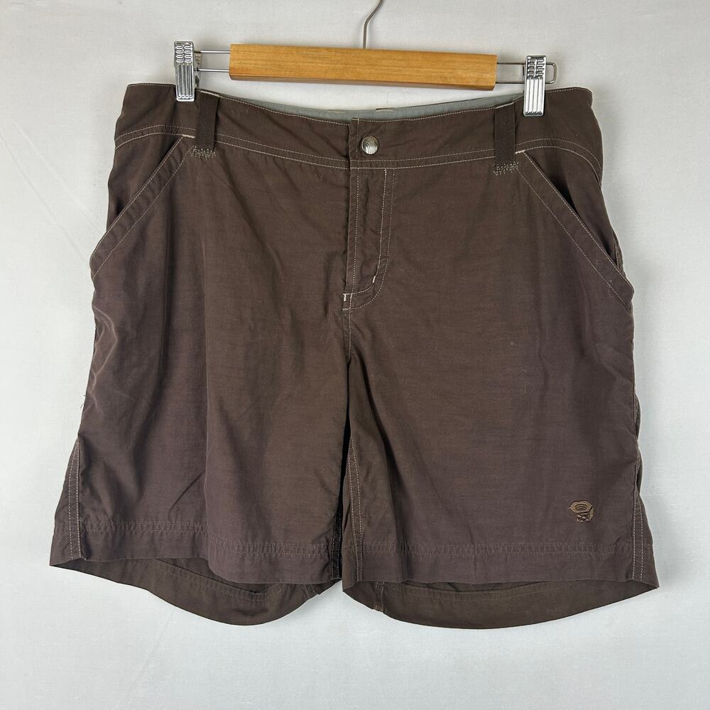 Mountain Hardwear Hiking Shorts Nylon Brown 7" Inseam OL2999 Women's Size 10